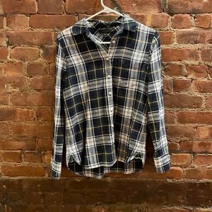 J Crew Cotton Flannel Long Sleeve Shirt